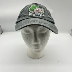 Bulbasaur  Hat Baseball Cap Black Adjustable Gray One Size